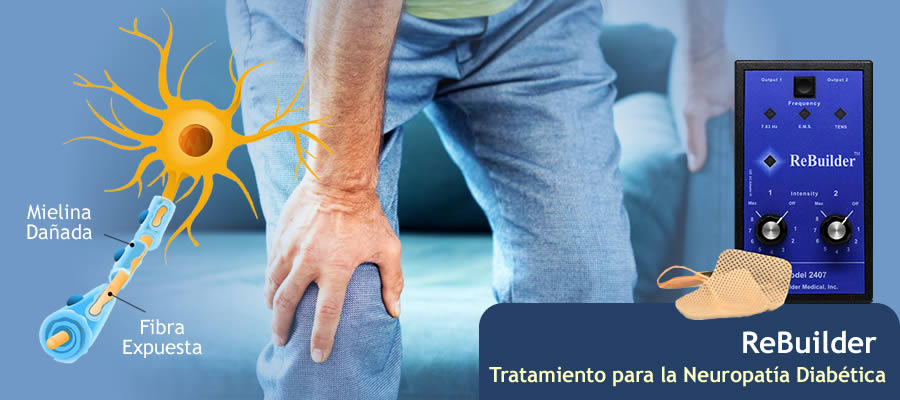 ReBuilder 2407 KIT Terapia Neuropatía y Dolor Estimulador Electrónico