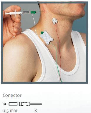 Aguja Inoject / AMBU Neuroline / 50x0.50mm / 25G / Amarillo / Caja 10 uds.