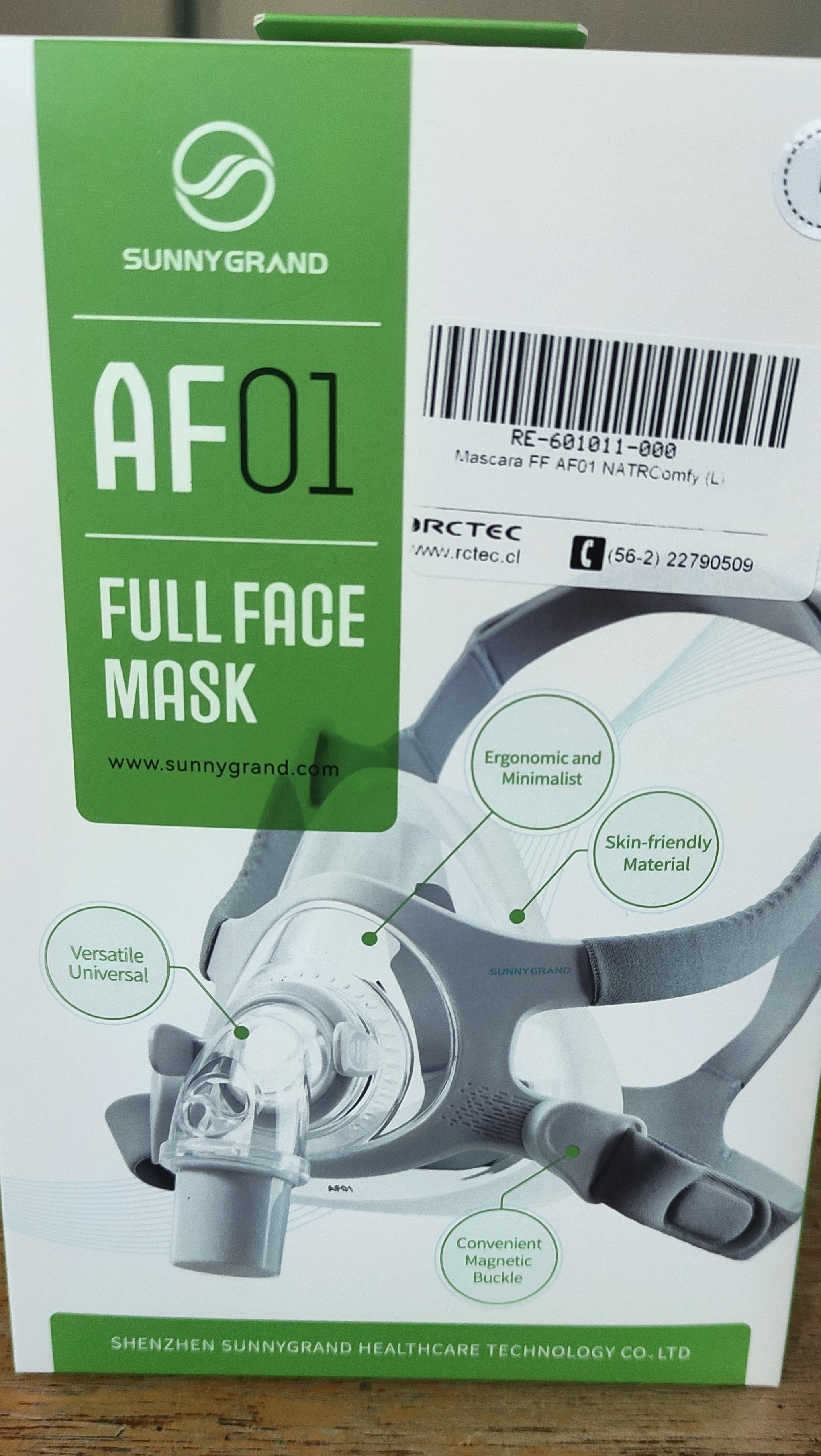 Mascara buconasal SG AF01 NatrComfy Talla L 